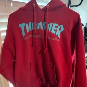red thrasher hoodie